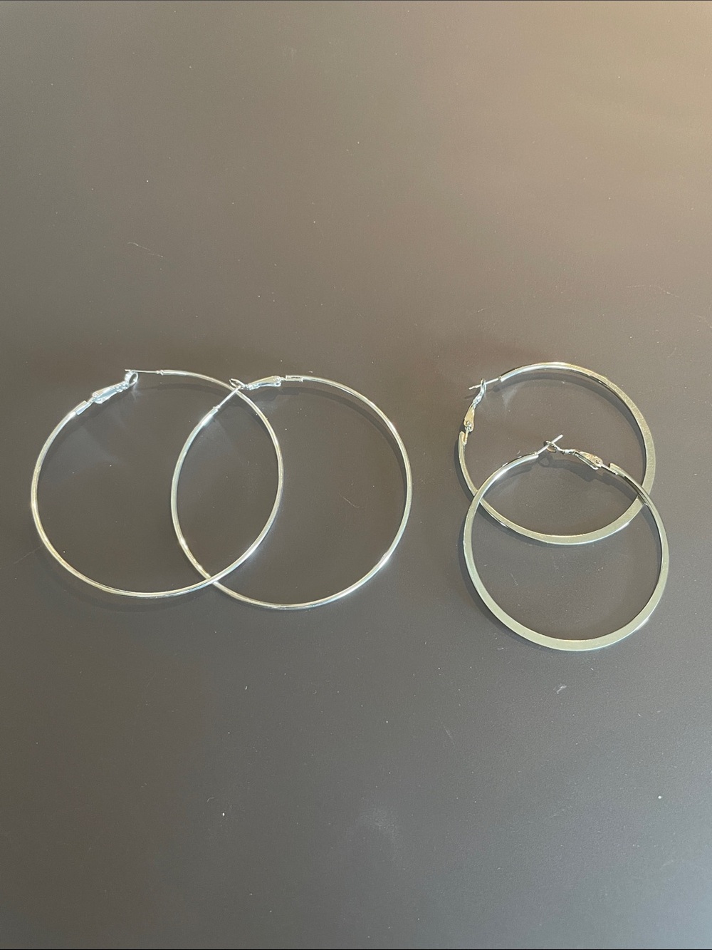 INC. Inter. Concepts Classic Silver Hoop Earrings - Set of 2 Pairs